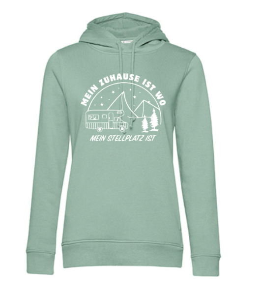Hoodie "Zuhause ist, wo mein Stellplatz ist"